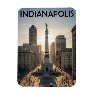 Monument Circle Indiana Indianapolis Magnet