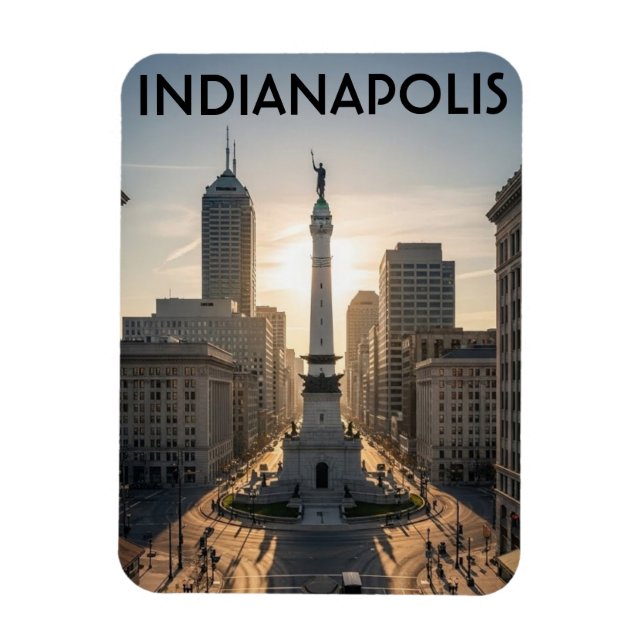 Monument Circle Indiana Indianapolis Magnet (Vertikal)