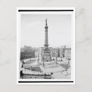 Monument Circle, Indianapolis, Indiana Vykort
