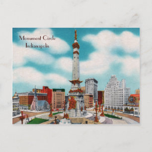 Monument Circle Vykort