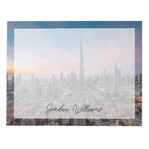 Monument Dubai Cityscape Anteckningsblock