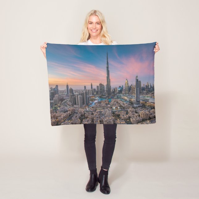 Monument | Dubai Cityscape Fleecefilt (På plats)