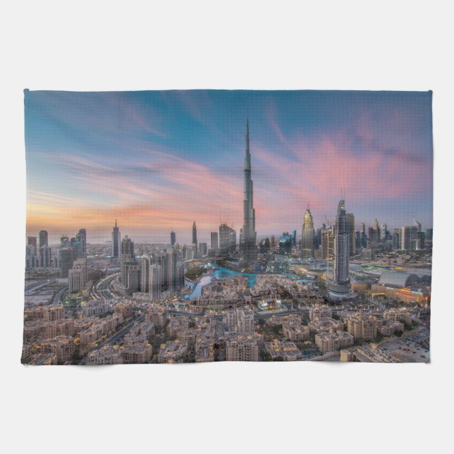Monument | Dubai Cityscape Kökshandduk (Horisontell)