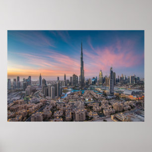Monument Dubai Cityscape Poster