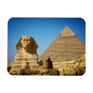 Monument Egyptenens sfinx och pyramid Magnet