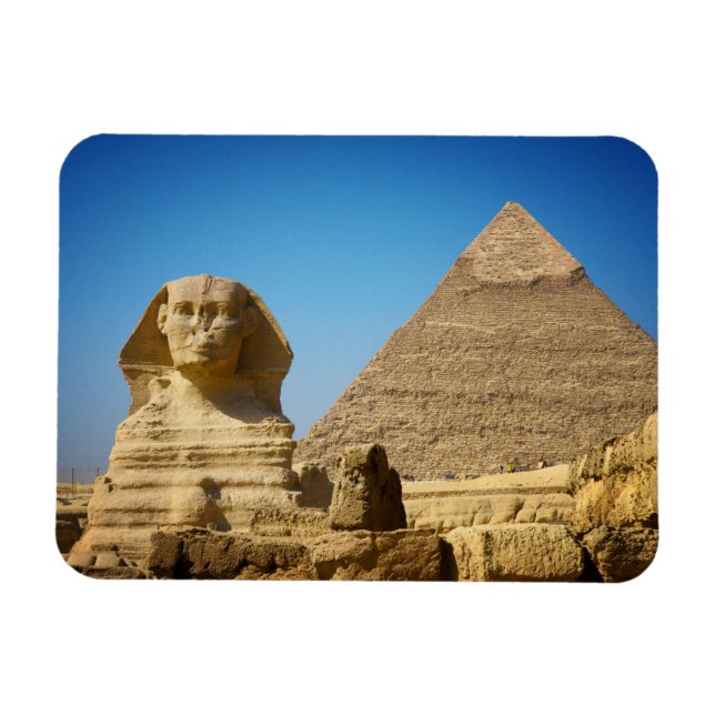 Monument | Egyptenens sfinx och pyramid Magnet (Horisontell)