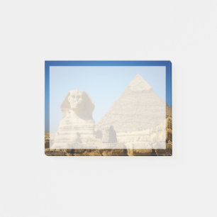 Monument Egyptenens sfinx och pyramid Post-it Block