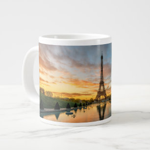 Monument Eiffel Torn Sunrise Jumbo Mugg