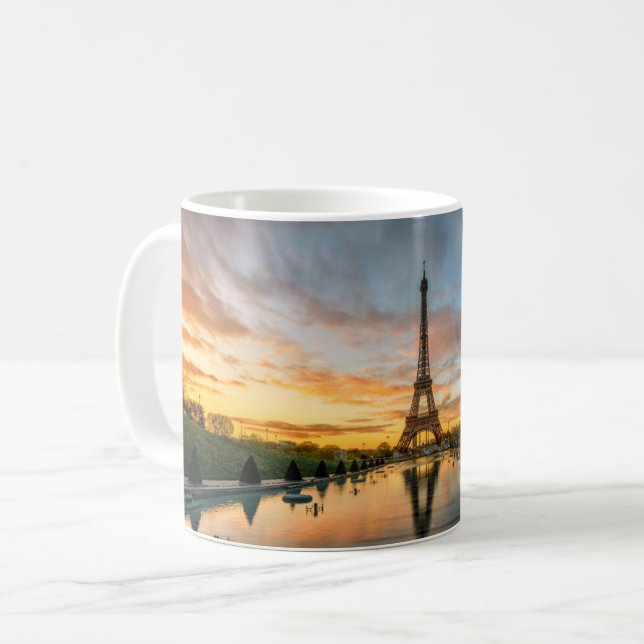 Monument | Eiffel Torn Sunrise Kaffemugg (Framsida vänster)