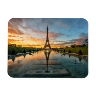 Monument Eiffel Torn Sunrise Magnet