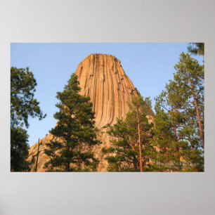 Monument för djävulartornmedborgare, Wyoming Poster
