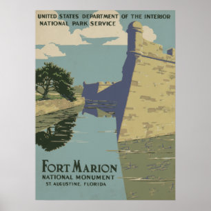 Monument för fortMarion medborgare Poster