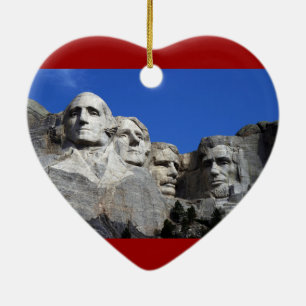 Monument för Mount Rushmore medborgareminnesmärk Julgransprydnad Keramik
