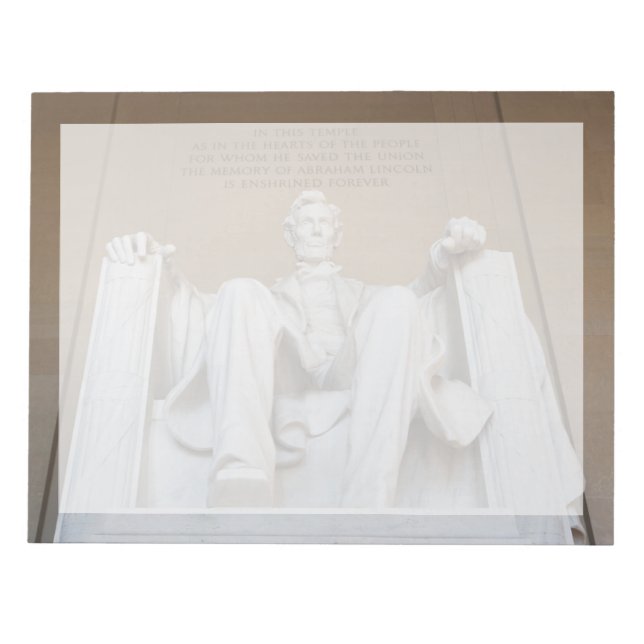 Monument | Lincoln Memorial Anteckningsblock (Framsida)