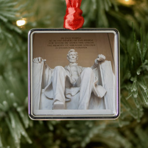 Monument Lincoln Memorial Julgransprydnad Metall
