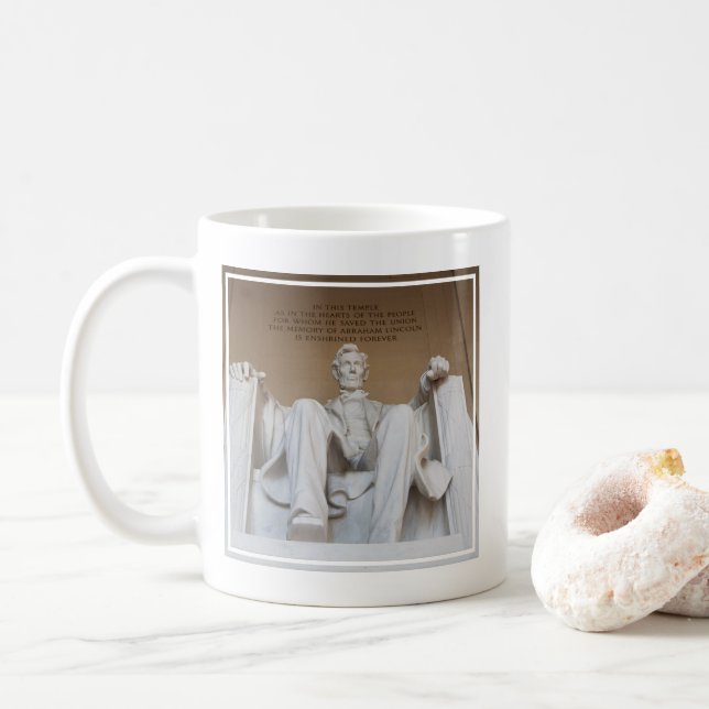 Monument | Lincoln Memorial Kaffemugg (Med munk)