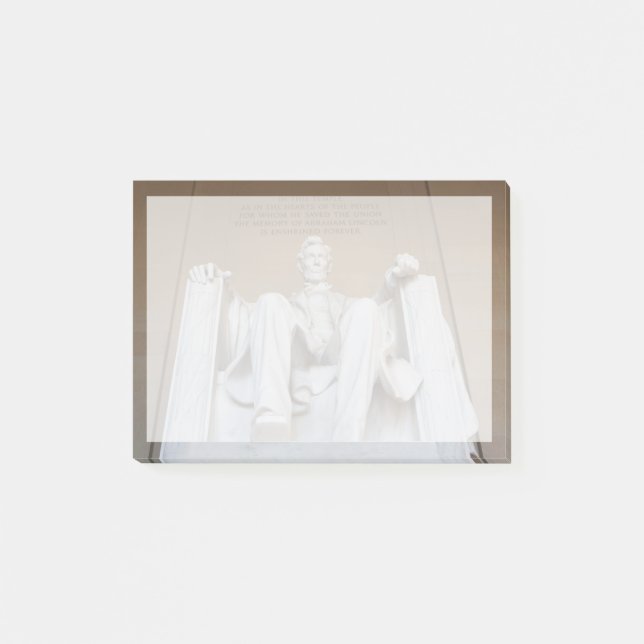 Monument | Lincoln Memorial Post-it Block (Framsida)