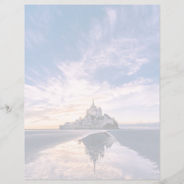 Monument | Mont Saint-Michel, Normandie Frankrike (Framsida)