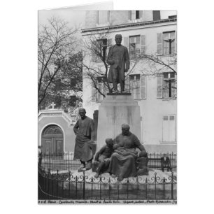 Monument över Emile Zola Hälsningskort