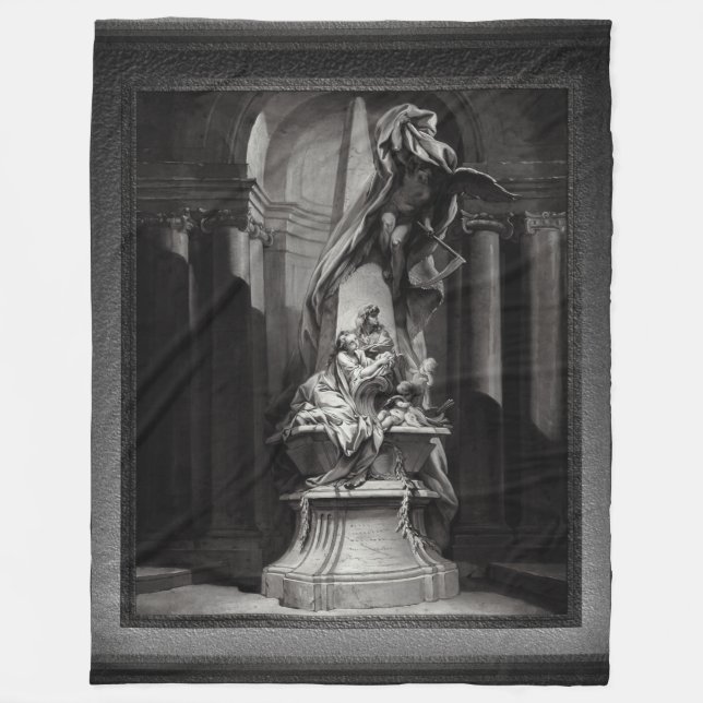 Monument över Mignard av François Boucher Fleecefilt (Framsidan)