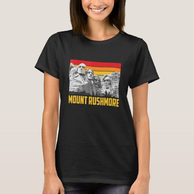 Monument över Rushmore från South Dakota National T Shirt (Framsida)
