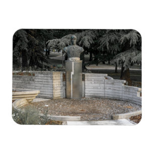 Monument över Tazio Nuvolari Flexible Photo Magnet