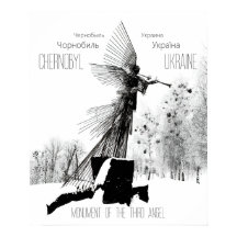 Monument över tredje ängeln - Tjernobyl, Ukraina