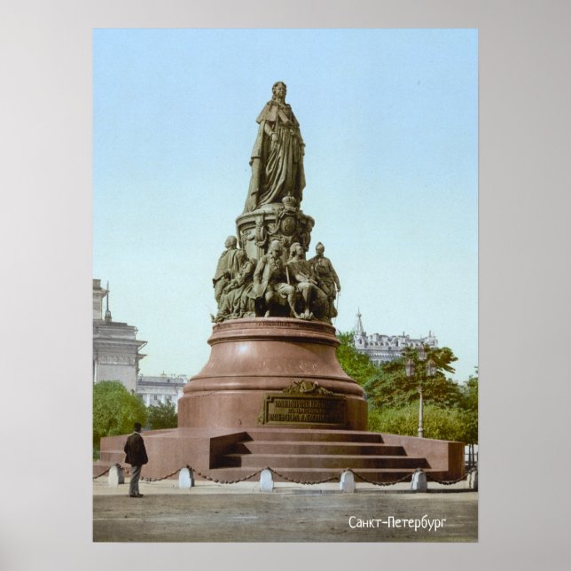 Monument över Underbaren i Catherine Petersurg Poster (Framsidan)
