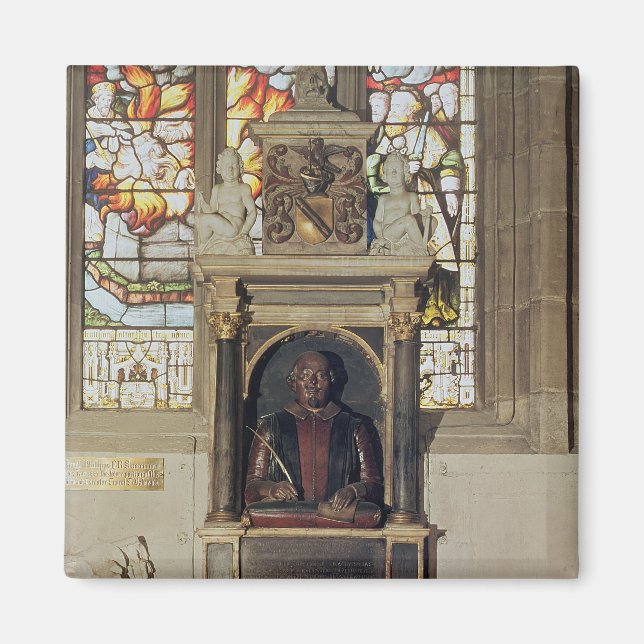 Monument över William Shakespeare c.1616-23 Magnet (Framsidan)