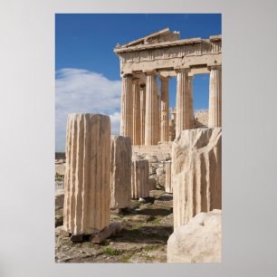 Monument Parthenon Acropolis Aten Grekland Poster