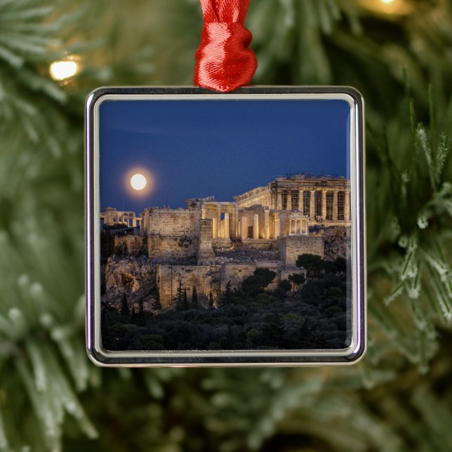 Monument | Parthenon Aten, Grekland Julgransprydnad Metall (Träd)