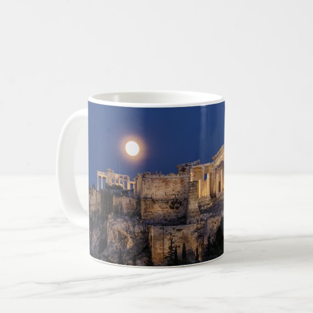 Monument | Parthenon Aten, Grekland Kaffemugg (Framsida vänster)