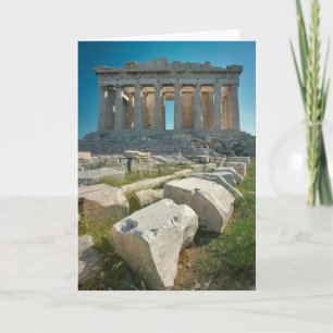 Monument Parthenon Aten, Grekland Kort