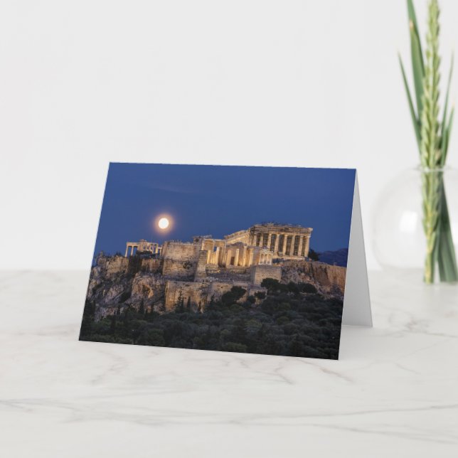 Monument | Parthenon Aten, Grekland Kort (Framsida)
