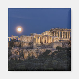 Monument Parthenon Aten, Grekland Magnet