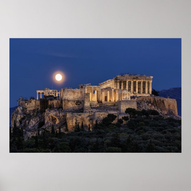 Monument | Parthenon Aten, Grekland Poster (Framsidan)