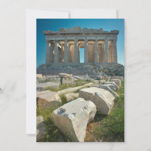 Monument Parthenon Aten, Grekland Tack Kort