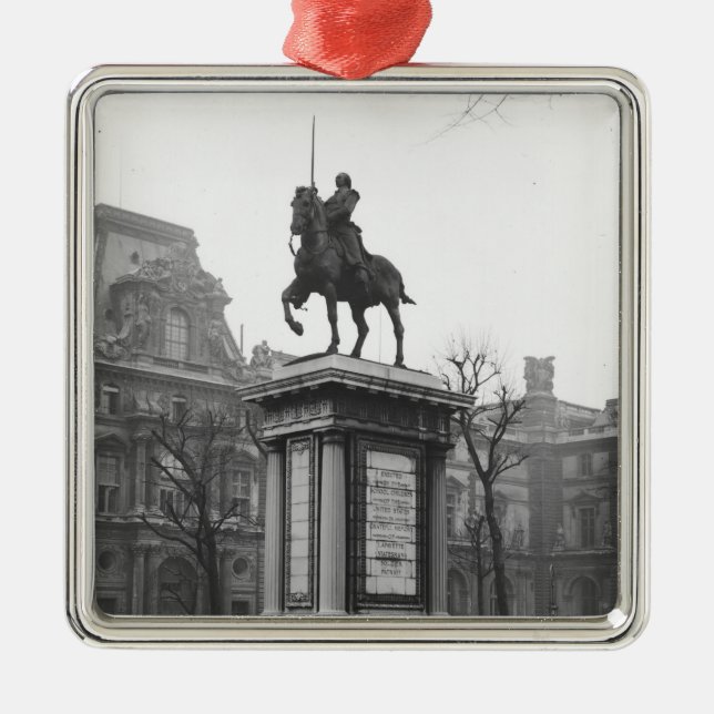 Monument som är hängiven till General Lafayette Julgransprydnad Metall (Framsidan)