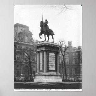 Monument som är hängiven till General Lafayette Poster