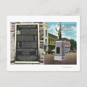Monument Square och Erwin Historical Museum Vykort