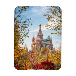 Monument St. Basil's Cathedral Moskva Magnet