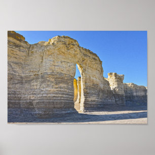 Monument Sten Nyckel Hål Arch, Kansas Poster