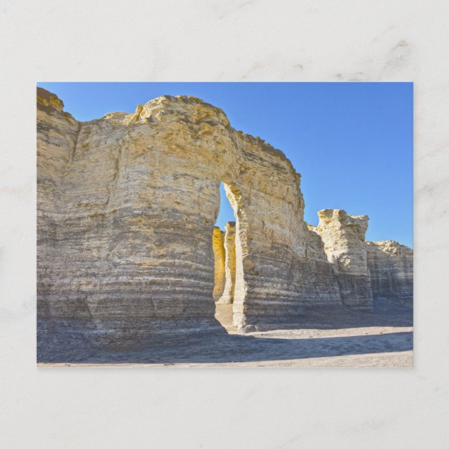 Monument Sten Nyckel Hål Arch, Kansas Vykort (Framsida)