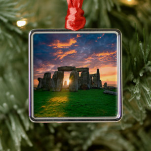 Monument Stonhenge, England Julgransprydnad Metall