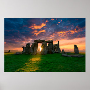 Monument Stonhenge, England Poster