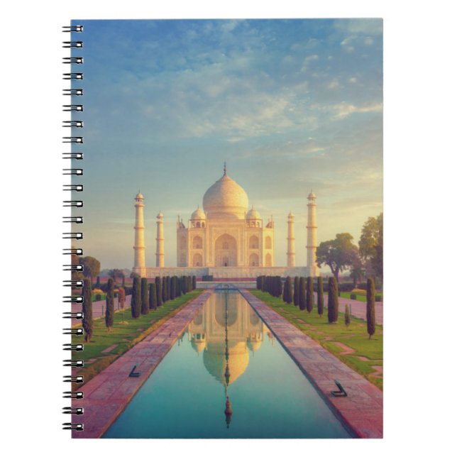 Monument | Taj Mahal Färg Anteckningsbok (Framsidan)