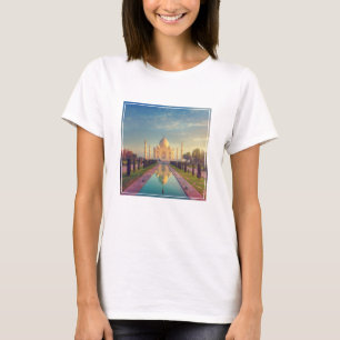 Monument Taj Mahal Färg T Shirt