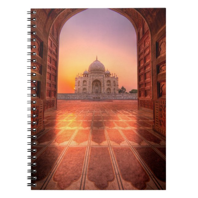 Monument | Taj Mahal, Indien vid Sunset Anteckningsbok (Framsidan)