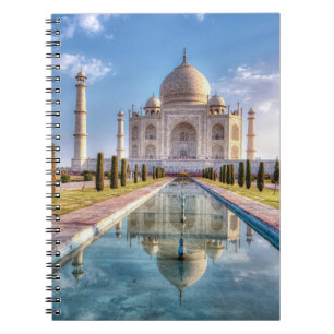 Monument Taj Mahal soluppgång Anteckningsbok