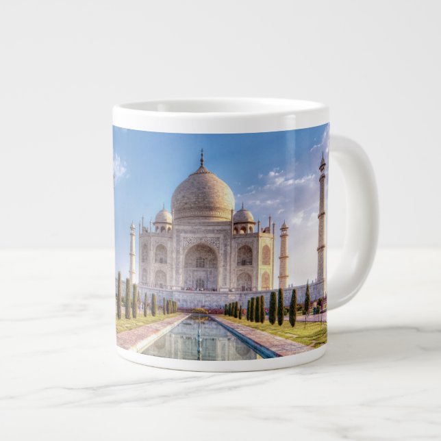 Monument | Taj Mahal Sunrise Jumbo Mugg (Framsida höger)